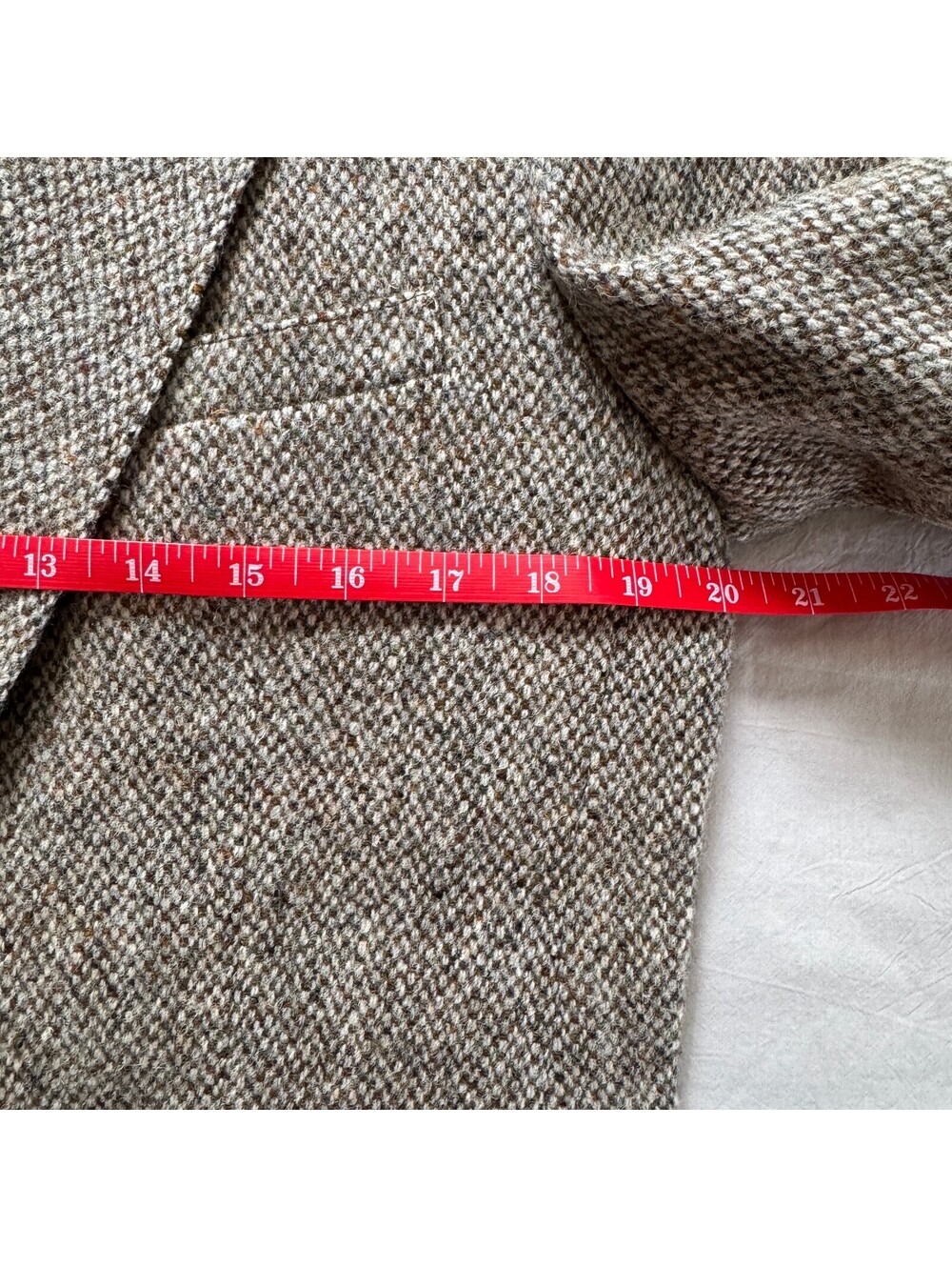 Vtg Harris Tweed Andrew Douglas Wool Sport Coat Blazer Mens 38 Double Vent 20 - Picture 7 of 9